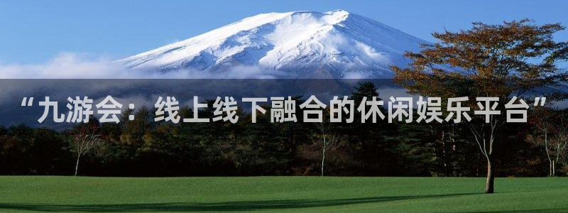 南宫NG软件：“九游会：线上线下融合的休闲娱乐平台”