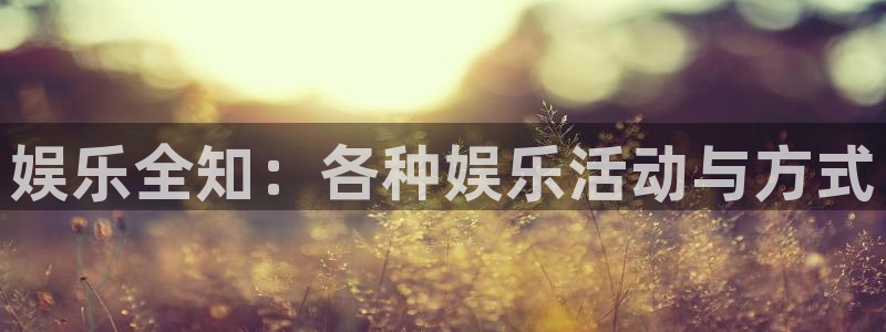 南宫NGpg电子游戏在线玩：娱乐全知：各种娱乐活动与方式